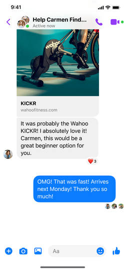 Breakout chat in Messenger scrolled to the latest message.