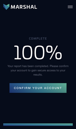 Marshal completed report on mobile.