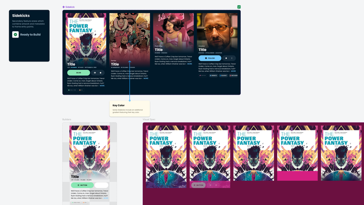 Sweet Shop sidekick component.