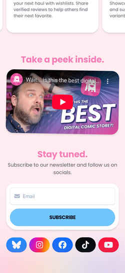 Sweet Shop waitlist demo on mobile.