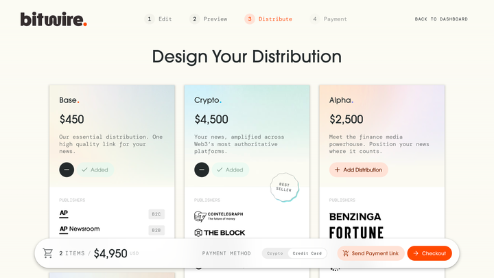 Bitwire – Distribute Screenshot