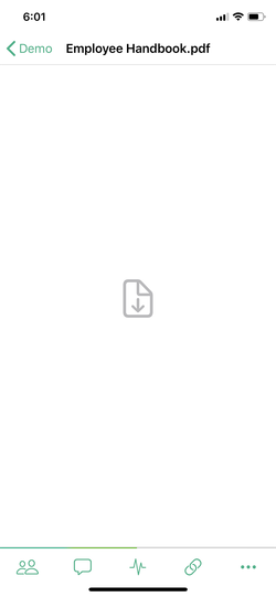 Onehub iOS file downloading progress screen.