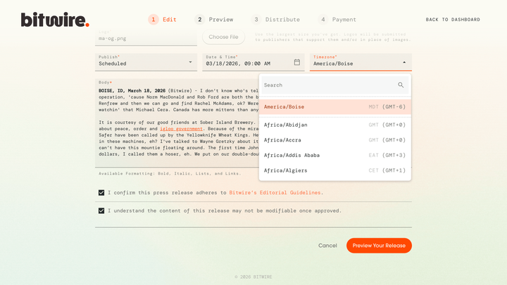 Bitwire – Edit Release (Bottom) Screenshot