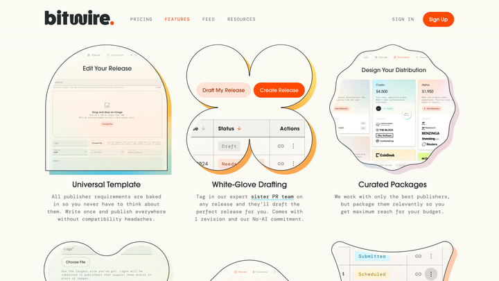 Bitwire – Features 1 screenshot