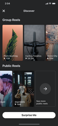 Meta – Group Reel Discover Screenshot