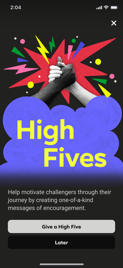 High Five primer screen.