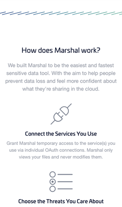 Marshal website how it works on mobile.