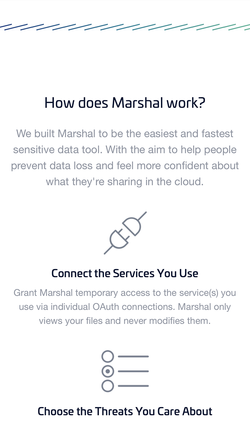 Marshal website how it works on mobile.