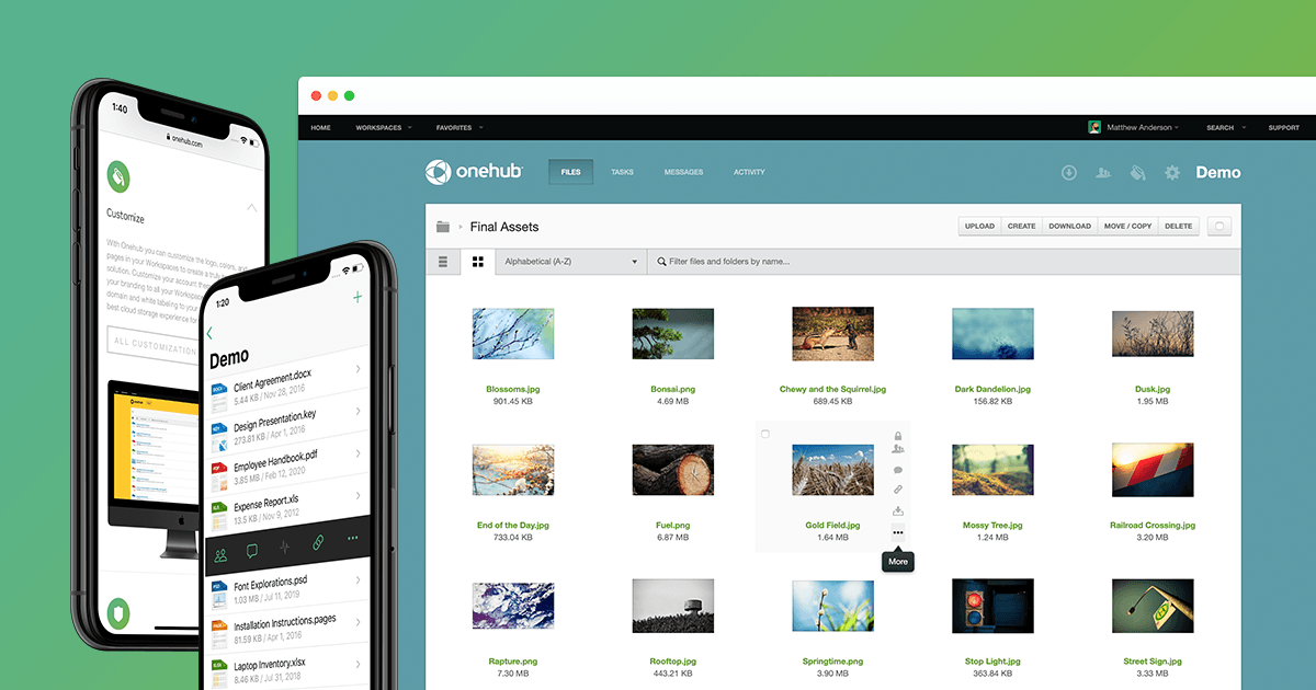 One Hub Files Onehub — Matthew Anderson