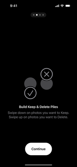 Proof instructions for adding photos to piles.