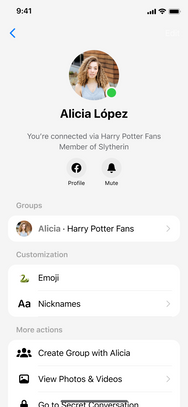 Meta – Messenger Context Details Screenshot