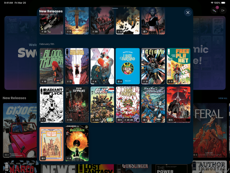 Sweet Shop new releases on iPad.