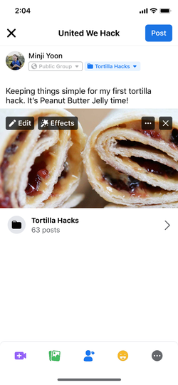 Post collection with grouped posts.