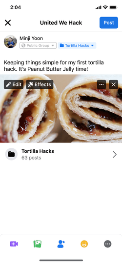 Post collection with grouped posts.