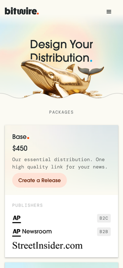 Bitwire – Pricing screenshot