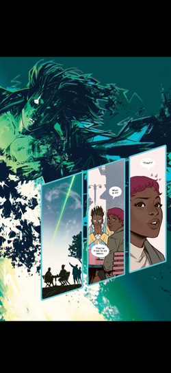 Sweet Shop reader zoomed into a spread on iPhone.