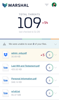 Marshal report on mobile.