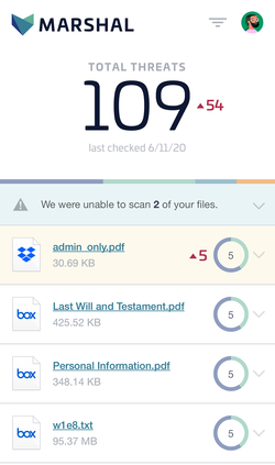 Marshal report on mobile.