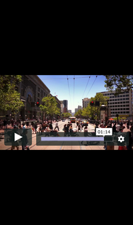 Screenshot of Carlos Lamas' video player being scrubbed on mobile.